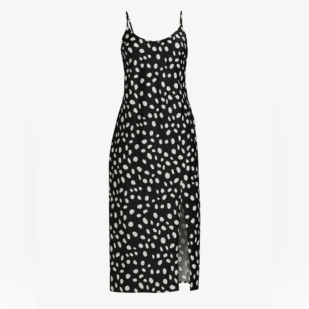 Scoop Polka Dot Dress size L